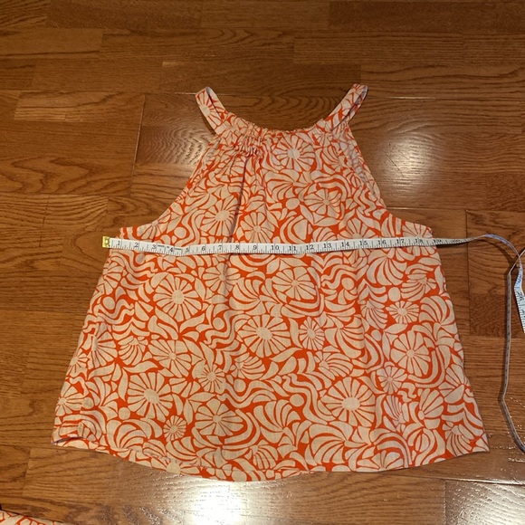 Rachel Zoe 💯 linen 2 piece crop top and wide leg pant combo, size M - Picture 2 of 5